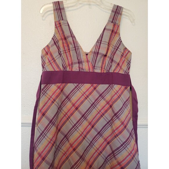 Patagonia Dress Plaid Madras Seersucker Netty Dress Size 10 90s Y2K - Picture 4 of 15